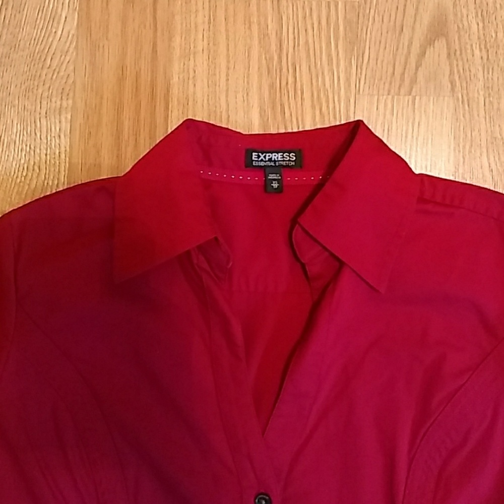 Express Essential Stretch Button Down - image 2